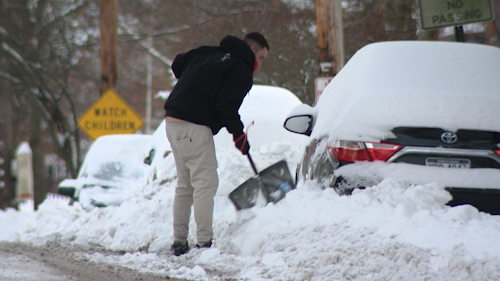 Businesses and residents work to return to normalcy after snow storm