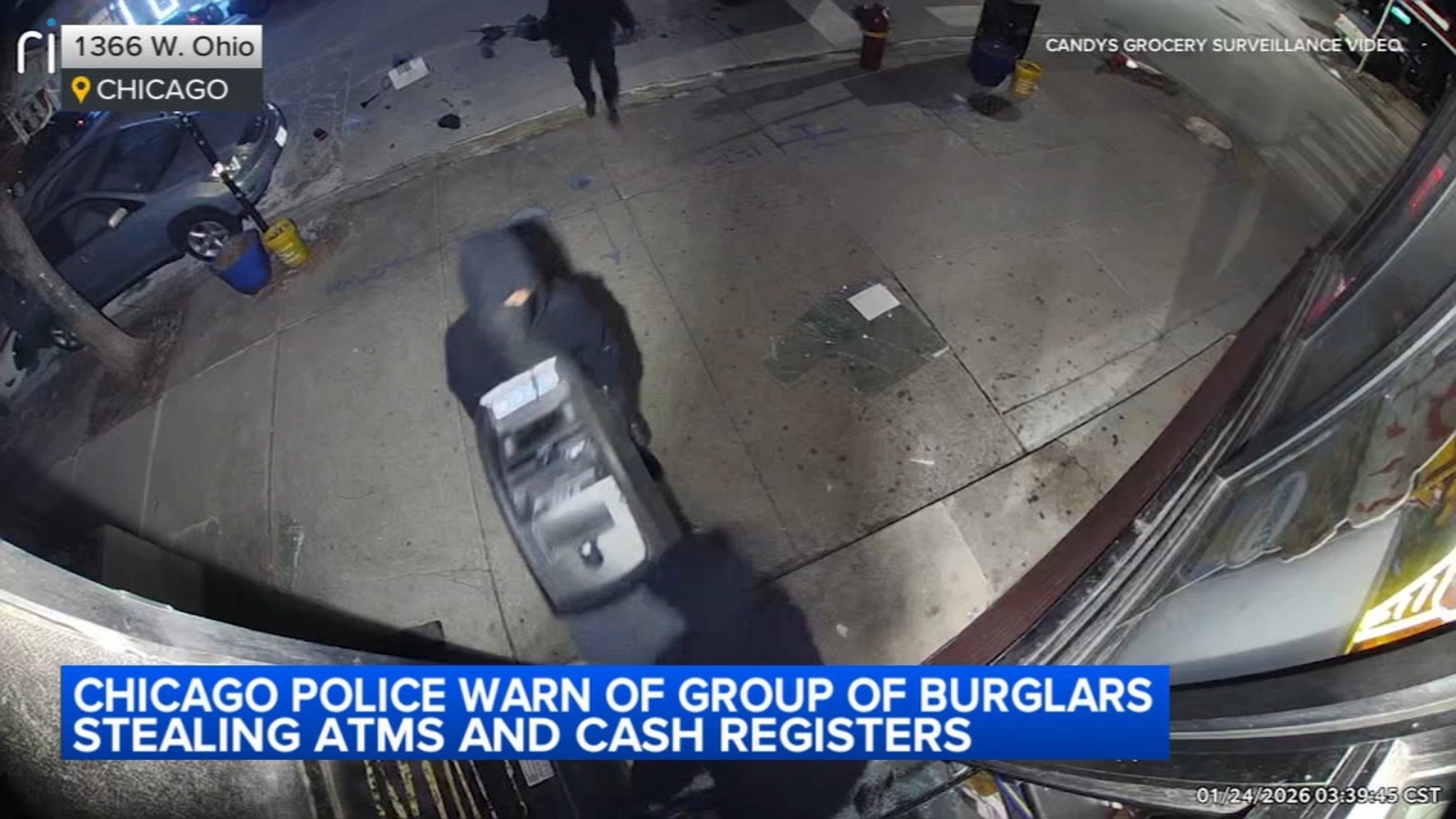 Chicago crime: Police investigating business break-in burglaries, ATM thefts in West Town, Uptown caught on surveillance video