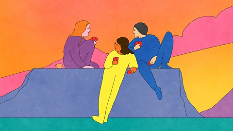 Socialising with your friends is an enjoyable way of boosting your longevity (Credit: BBC)