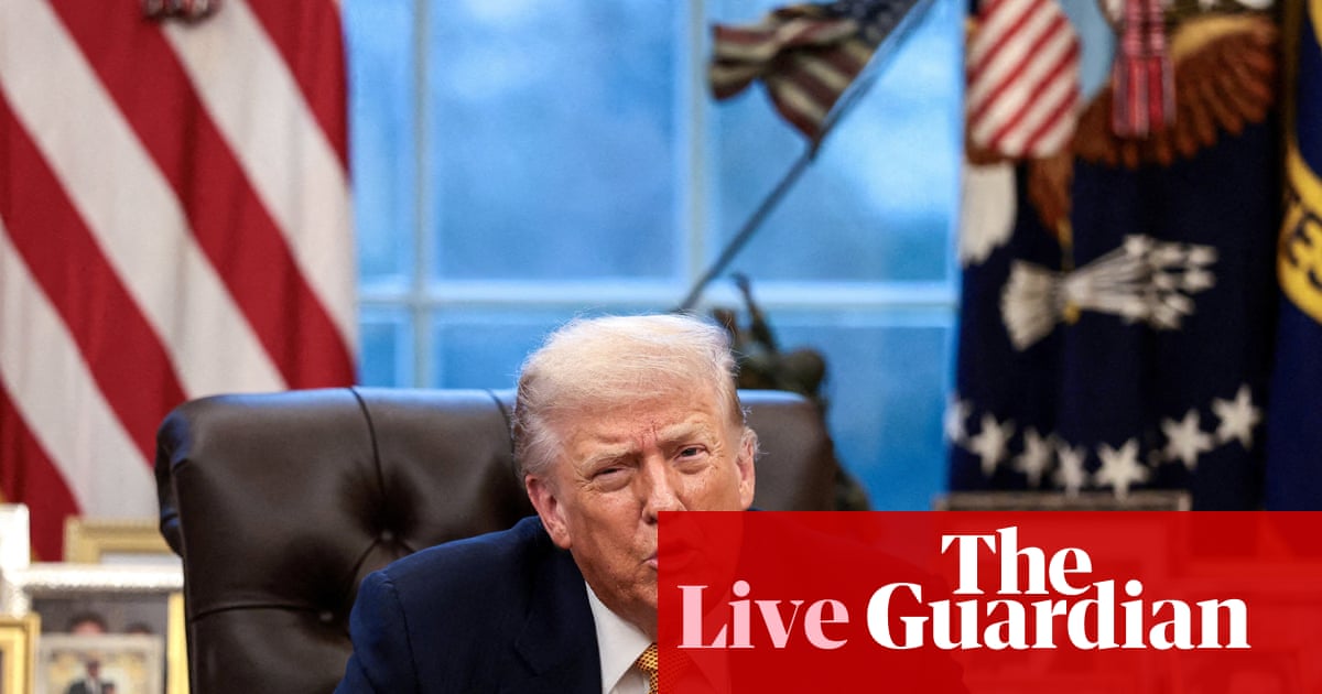 Global stock markets falling as Trump renews tariff threats; Reeves hails ‘new golden age’ for the City – business live | Business