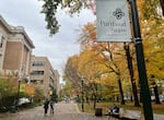 FILE - Students walk on the South Park Blocks at Portland State University on Nov. 4, 2025.