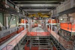 FILE - The huge melter gallery, where glass is made to bind up radioactive waste, at the Waste Treatment and Immobilization Plant at Hanford on Sept. 9, 2024.