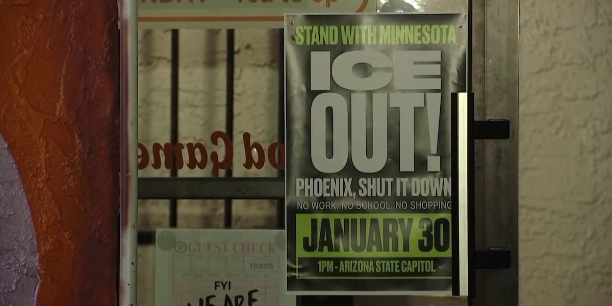Phoenix business owners join nationwide ‘Ice Out of Everywhere’ strike