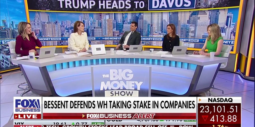 President Trump sets stage for high-stakes Davos talks with global business leaders