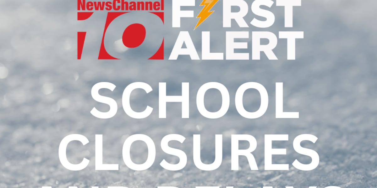School and business closings due to the weekend winter storm