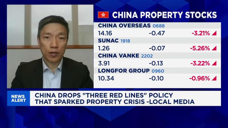 China dropping its 'three red lines' policy might not be enough to revive the property market