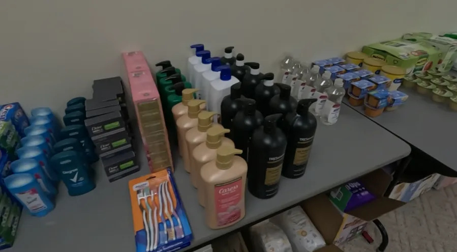 Supplies given to winter storm victims in Potts Camp, MS
