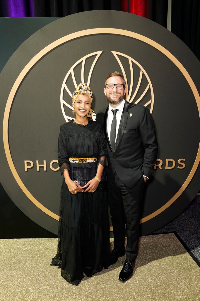 Ilhan Omar and Tim Mynett attend the Congressional Black Caucus Foundation annual Legislative Conference Phoenix Awards dinner.