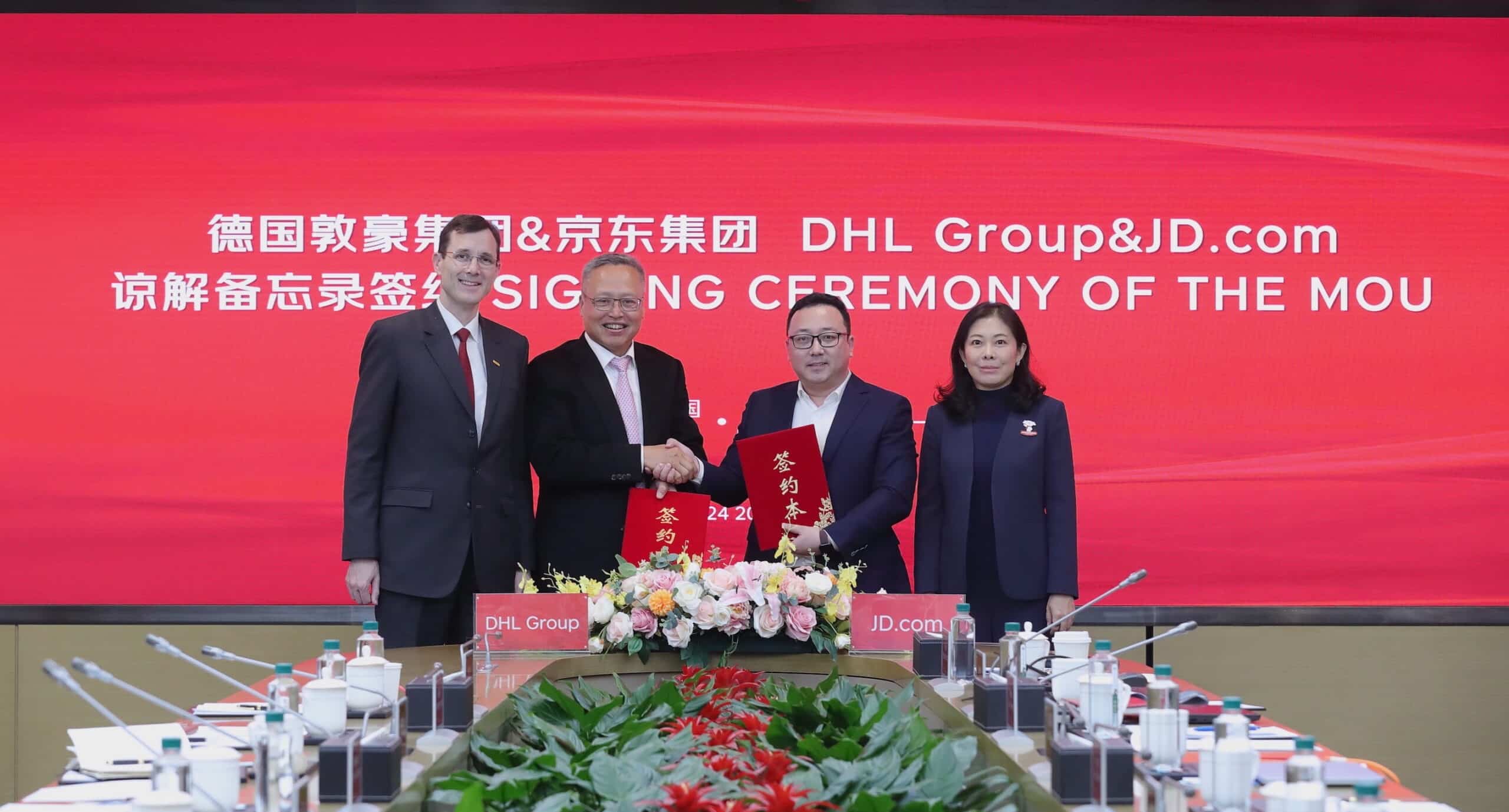JD.com and DHL Sign Memorandum of Understanding to Support German Brands' Growth in China and Europe