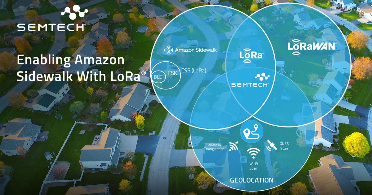 Semtech LoRa® Technology Helps Power Amazon Sidewalk’s Global Expansion