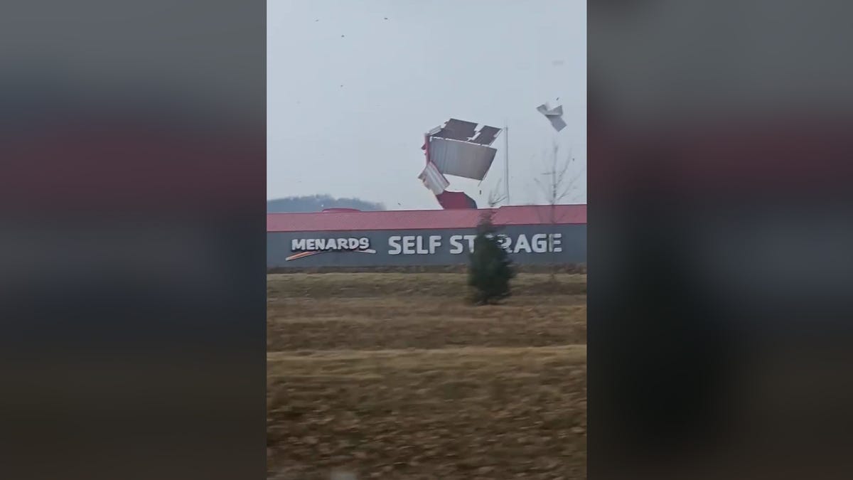 Possible tornado tears roof off business in Three Rivers
