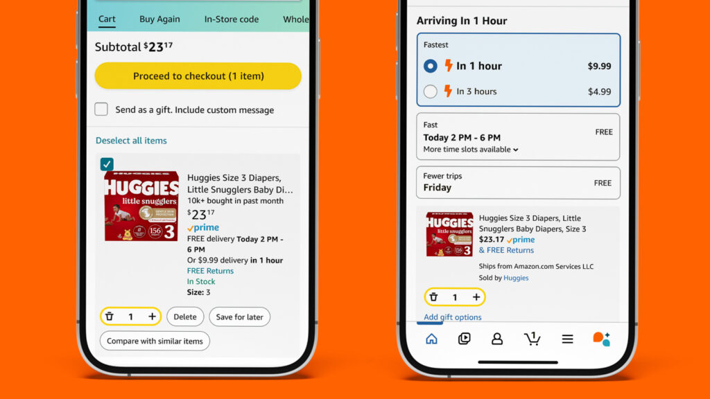 Amazon rolls out 1-hour and 3-hour options in latest offering of ever-faster deliveries