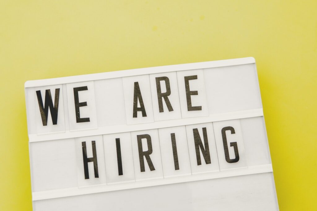 We Are Hiring sign, used in post about Weekday