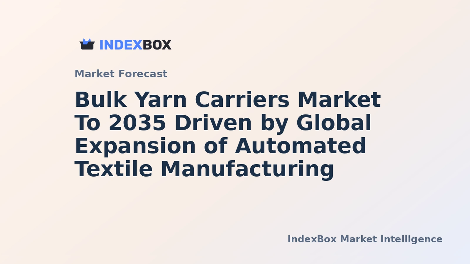 Bulk Yarn Carriers Market To 2035: Growth Fueled by High-Speed Machinery Adoption in Textiles - News and Statistics