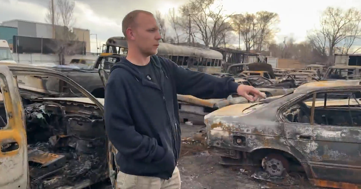 Colorado business works to clean up after losing almost 150 cars in grass fire: "It looks like a bomb went off"