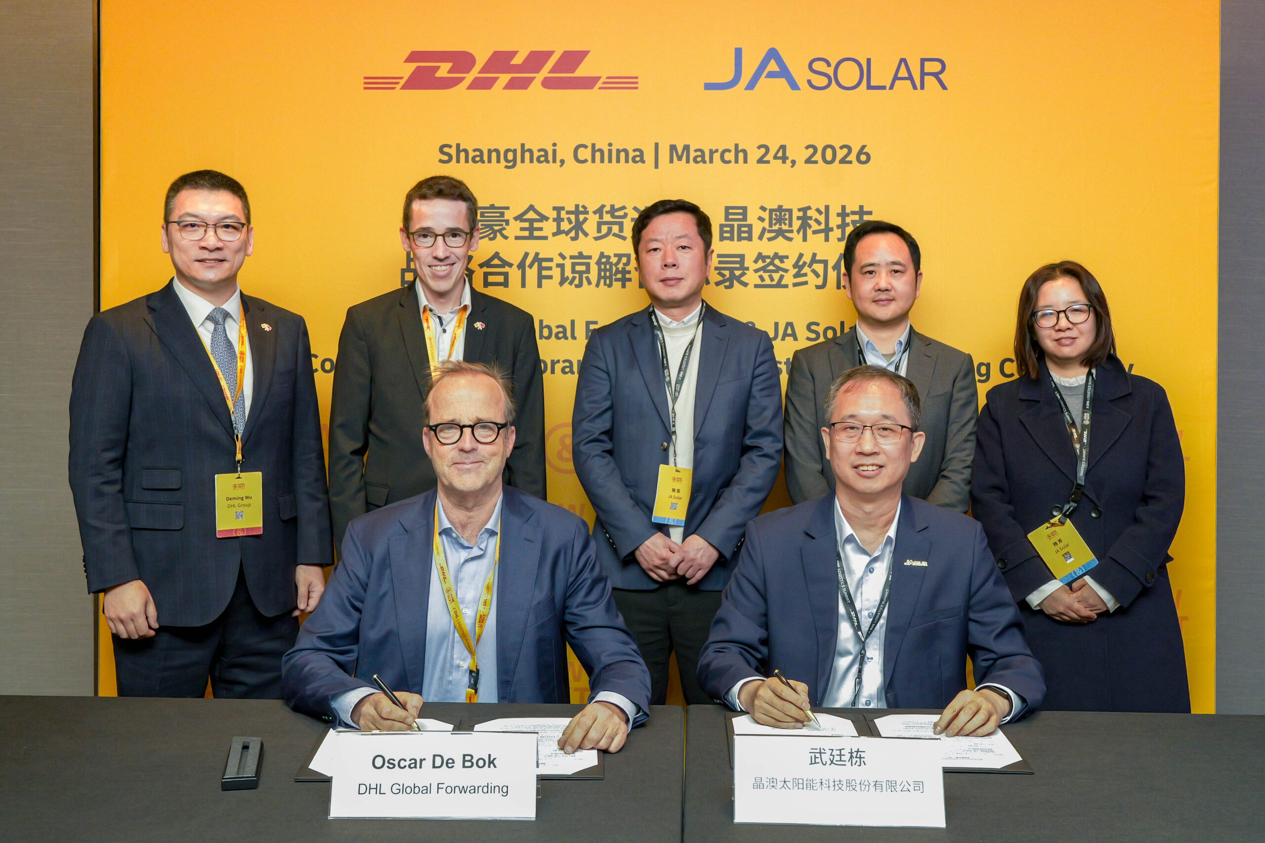DHL Teams Up With China’s JA Solar, Haier to Boost Green Supply Chains, Support Global Expansion