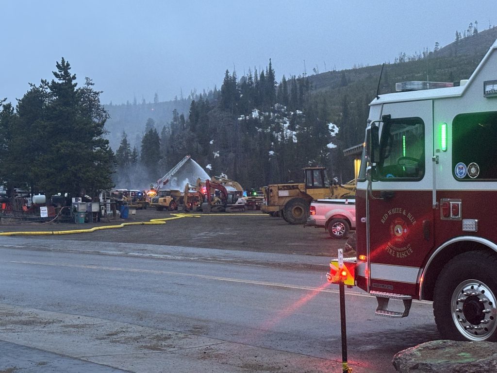 Firefighters control fire near excavating business off Stan Miller Drive near Breckenridge