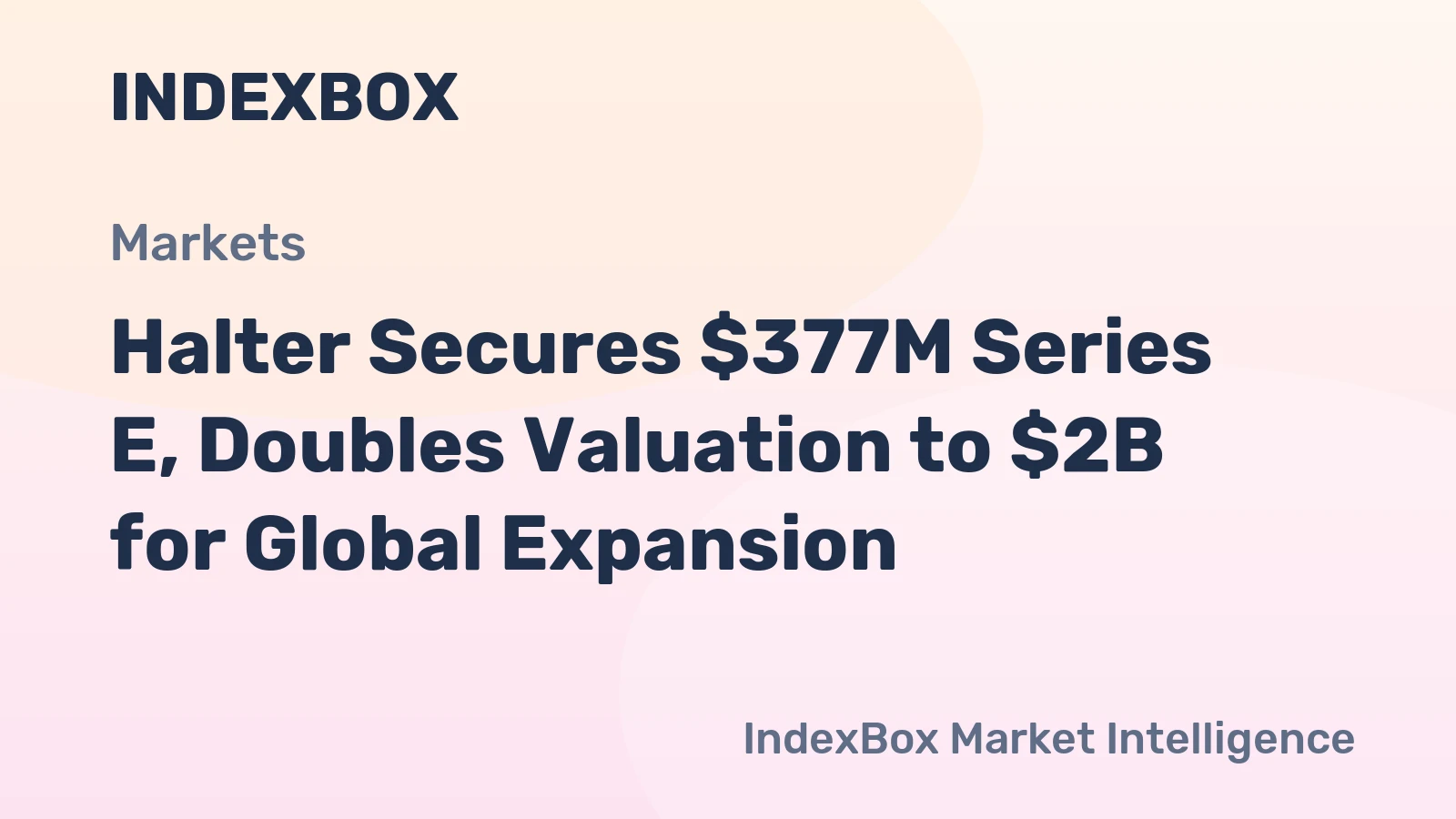 Halter Secures $377M Series E, Doubles Valuation to $2B for Global Expansion