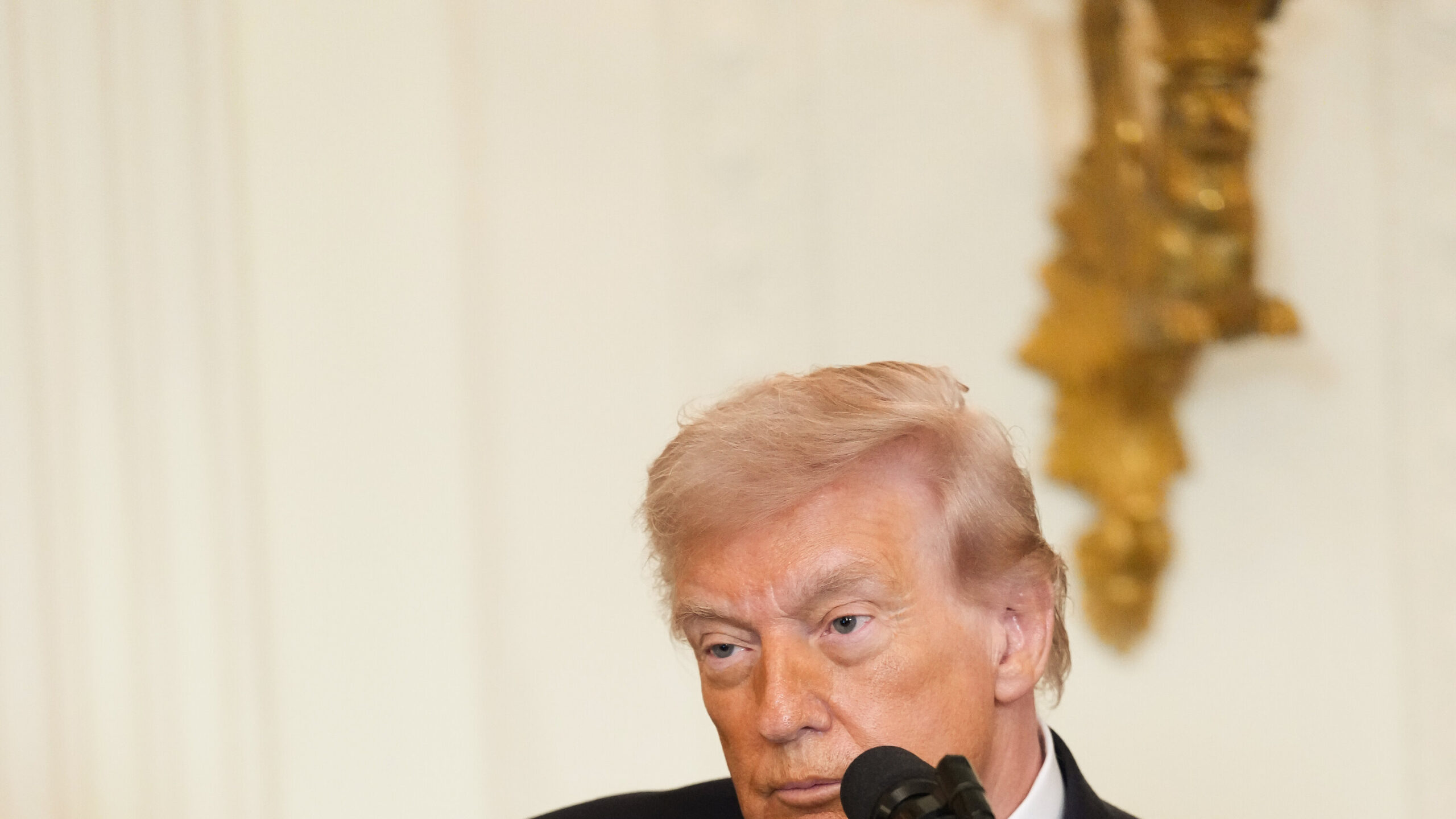 In First Appearance Since Taking the Country to War, Trump Is Business as Usual