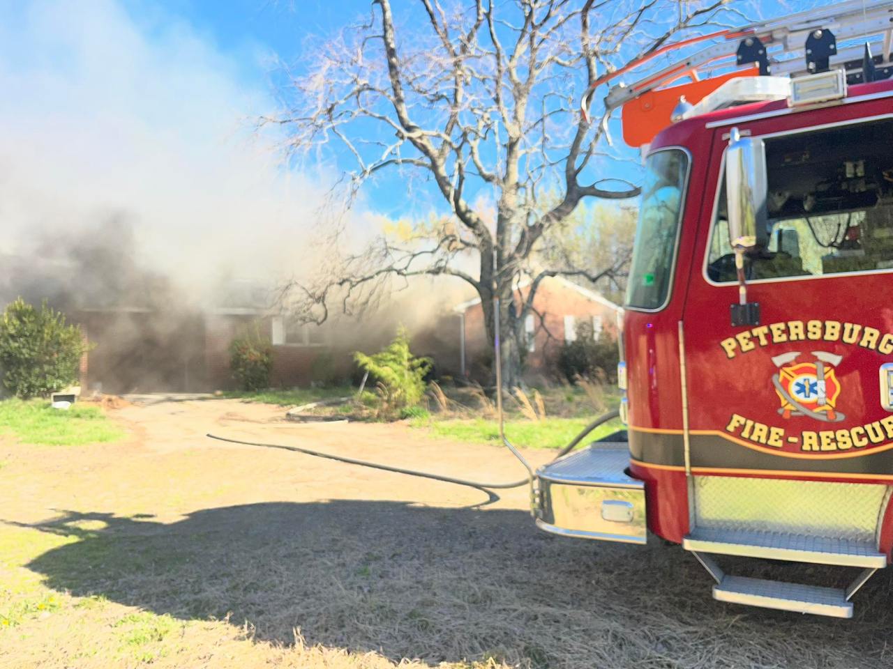 Neighboring businesses react to possible arson after Petersburg house fire