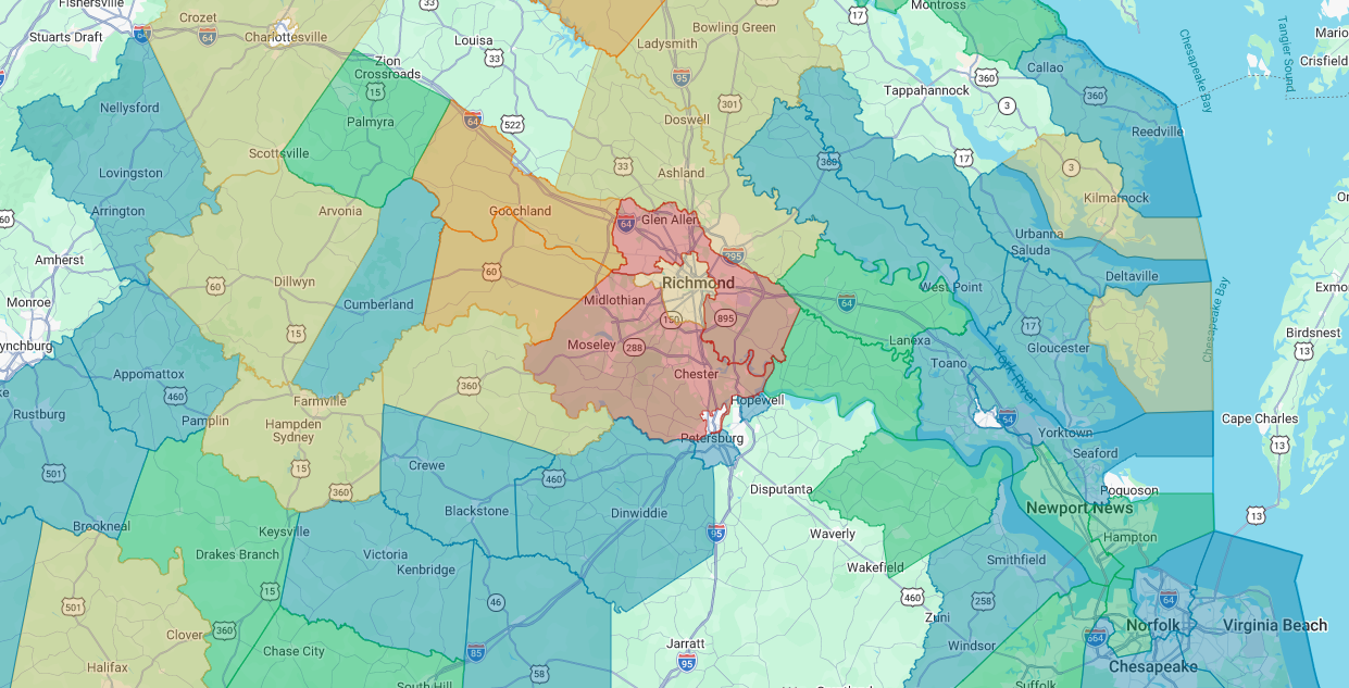 Over 13,500 Central Virginia homes, businesses without power after storms