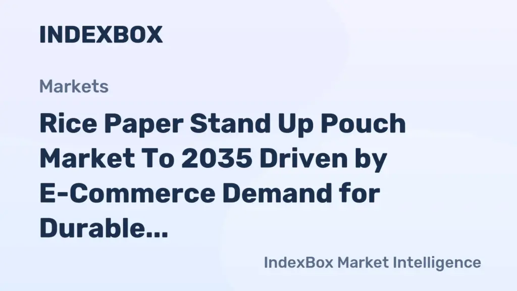 Rice Paper Stand Up Pouch Market to 2035 Driven by E-Commerce Demand for Durable, Ship-Ready Packaging