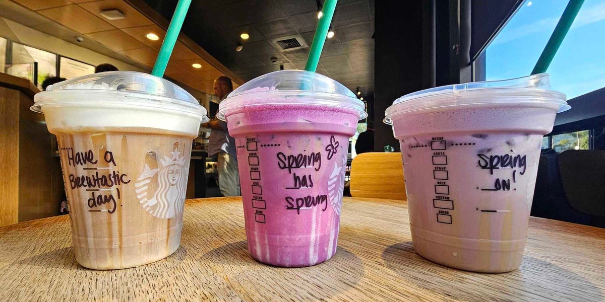 We Tried Starbucks' Spring Drinks Made With Ube, Lavender, and Coconut