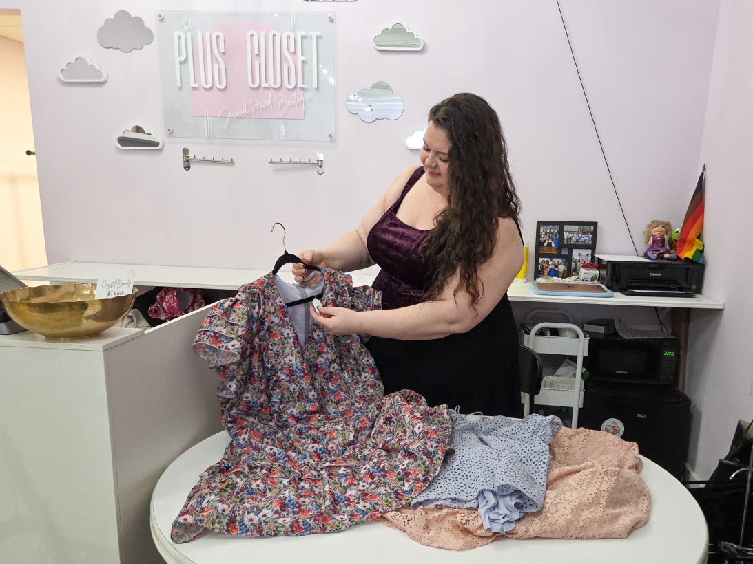 Shannon Clemens co-owns The Plus Closet, a Nasvhille thrift store specializing in bigger sizes.