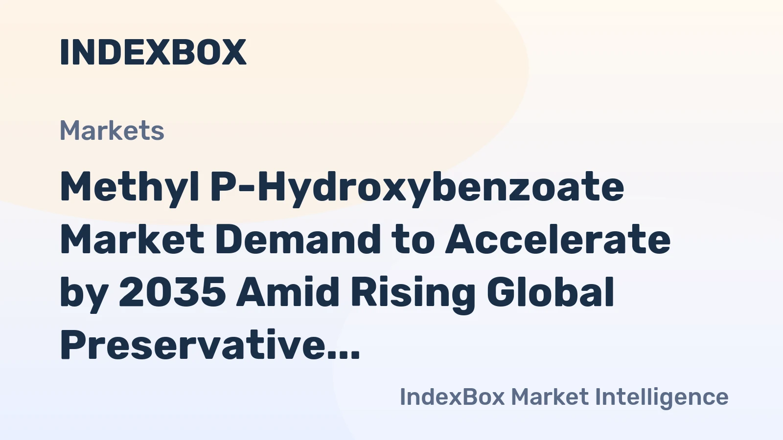 Methyl P-Hydroxybenzoate Market Demand to Accelerate by 2035 Amid Rising Global Preservative Needs